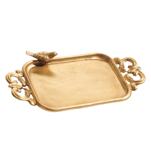 Gold Bird Tray (small)
