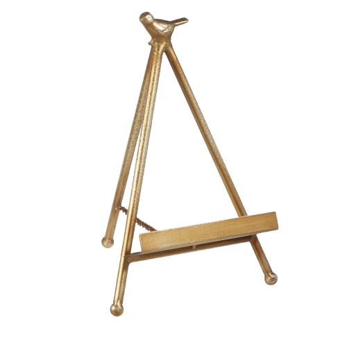 Gold Easel with Bird