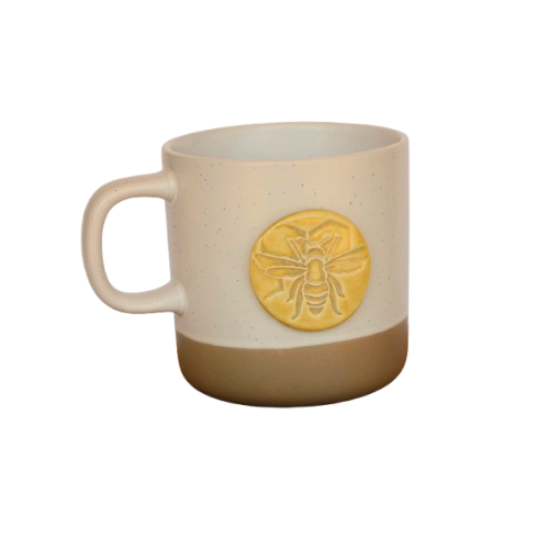Stamped Pottery Mug