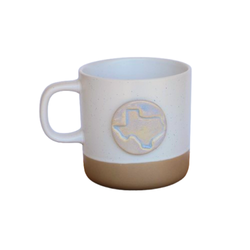 Stamped Pottery Mug