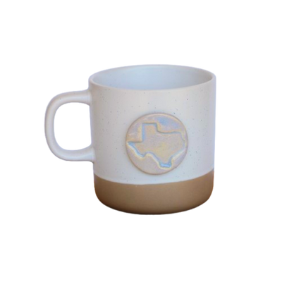 Stamped Pottery Mug