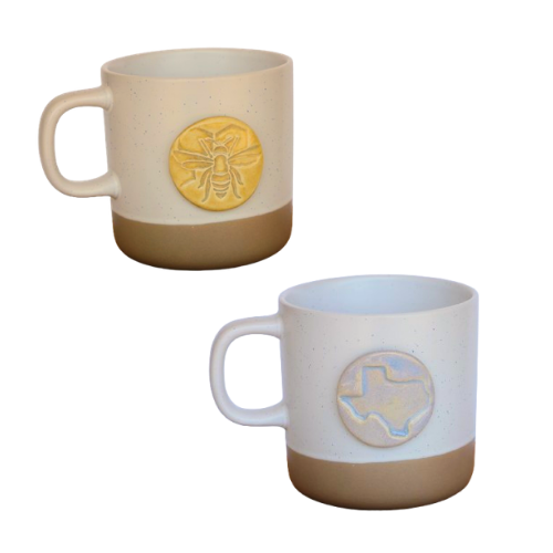 Stamped Pottery Mug