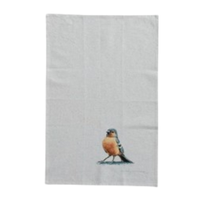 Printed Bird Tea Towel