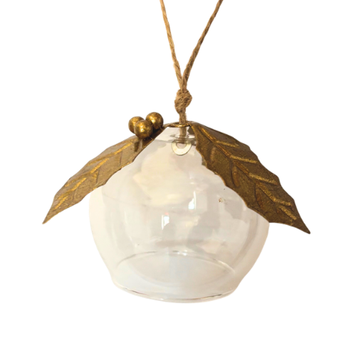 Gold Glass Ornament