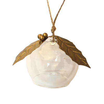 Gold Glass Ornament