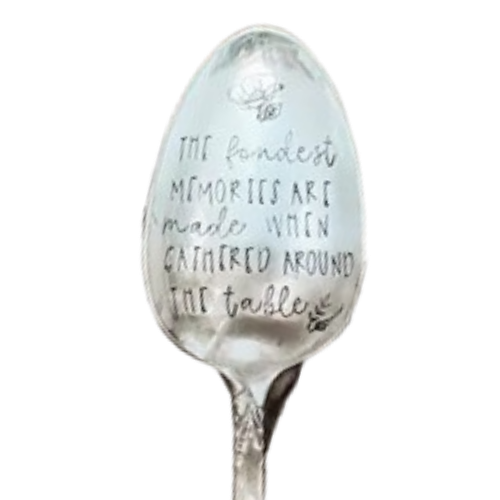 Vintage Stamped Serving Spoon