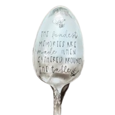 Vintage Stamped Serving Spoon