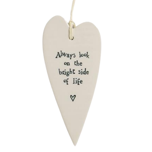 Hanging Porcelain Heart