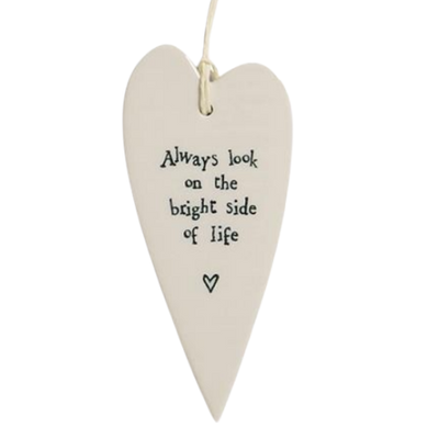 Hanging Porcelain Heart