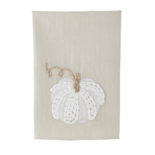 Embroidered Pumpkin Towel