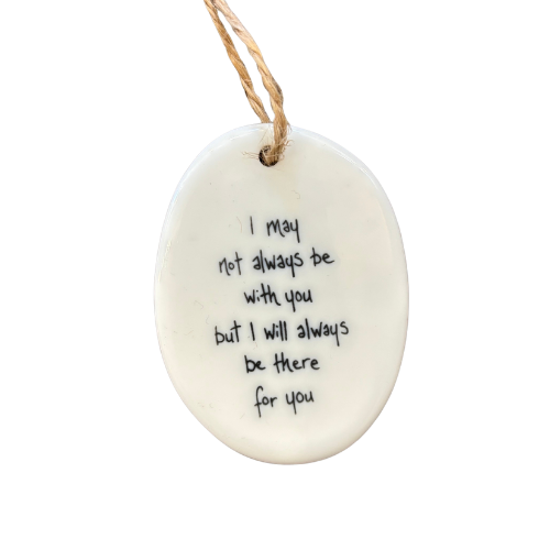 Oval Porcelain Tag