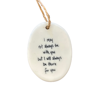Oval Porcelain Tag