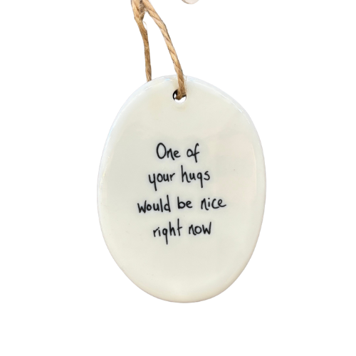 Oval Porcelain Tag