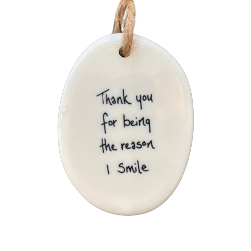 Oval Porcelain Tag