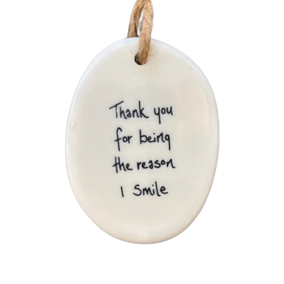 Oval Porcelain Tag