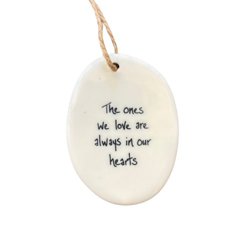 Oval Porcelain Tag