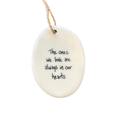 Oval Porcelain Tag