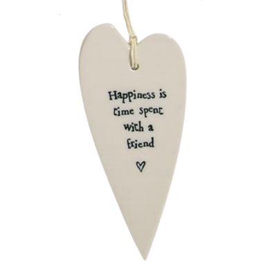 Hanging Porcelain Heart