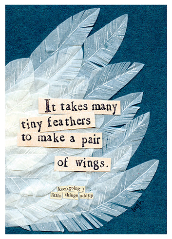 Greeting Card - Many Feathers