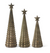 Scalloped Pewter Glass Christmas Tree