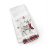 Deer and Cardinal Tea Towel