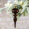 Glass Ornament, bronze/finial