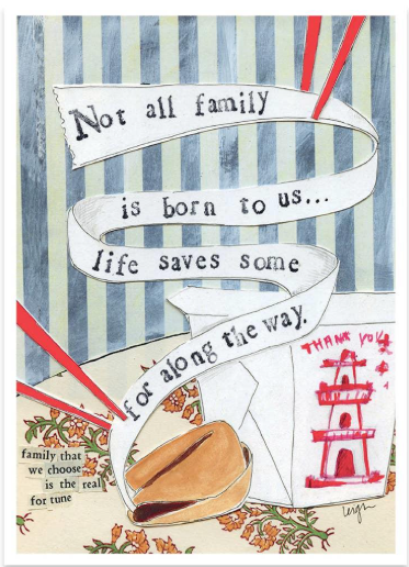 Greeting Card - Not All Family
