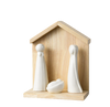 Wood/Porcelain Nativity