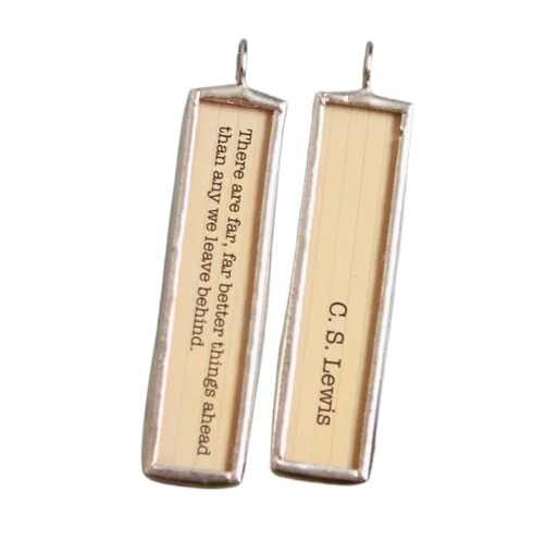 Literary Quote Necklace - Better Things Ahead