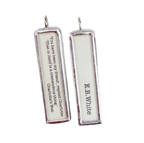 Literary Quote Necklace - My Friend