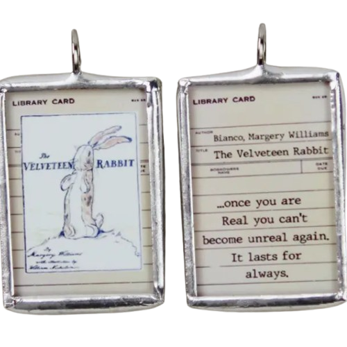 Literary Quote Necklace, once you are real