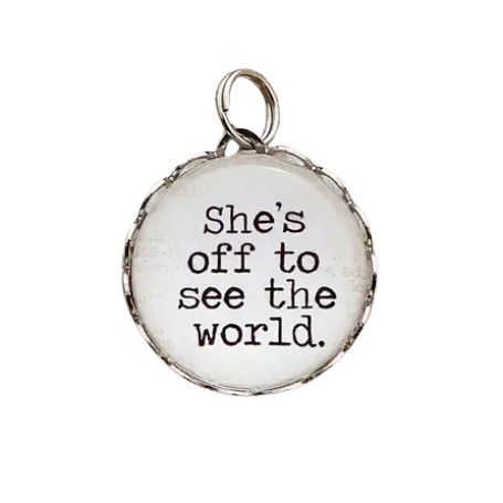 Charm Necklace - "She's Off"