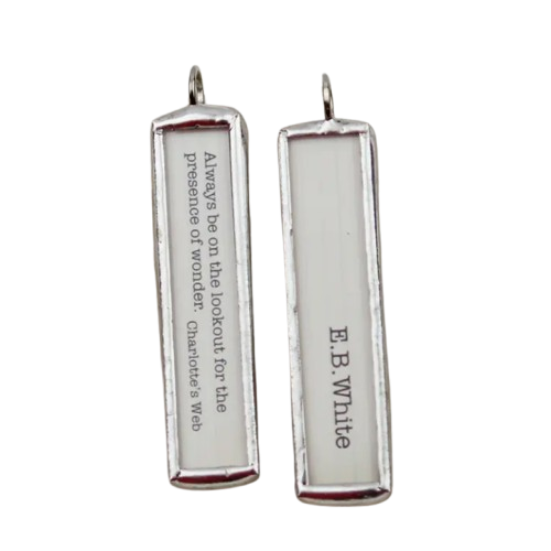 Literary Quote Necklace, always be on the lookout