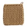 Crocheted Pot Holder, natural