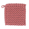 Crocheted Pot Holder, coral