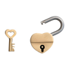 Heart Lock and Key