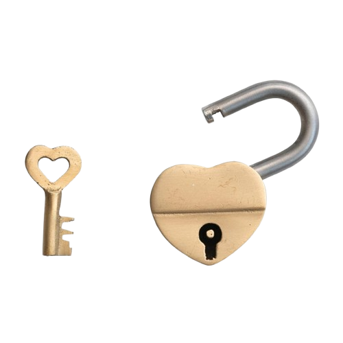 Heart Lock and Key