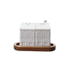 House Salt/Pepper with Tray, set/3