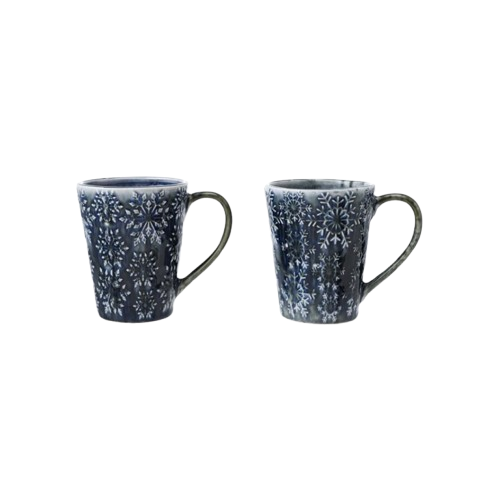 Debossed Snowflake Mug