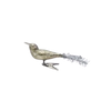 Bird Clip-on Ornament, silver