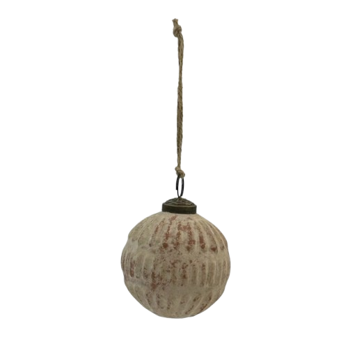 Terra Cotta Glass Ornament