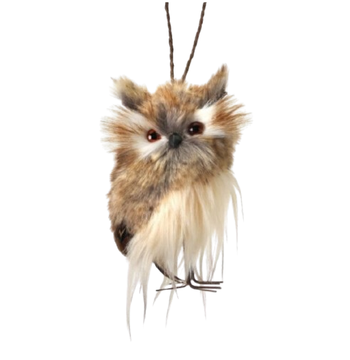 Owl Ornament, brown