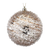 Iced Swirl Glass Ornament, champagne