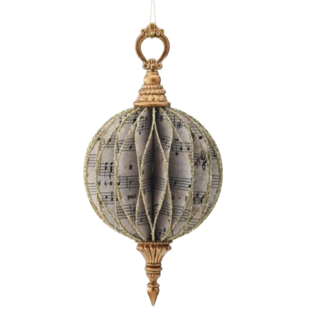 Music Note Finial Ornament