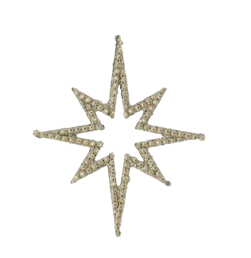 Jewel Beaded Star Ornament