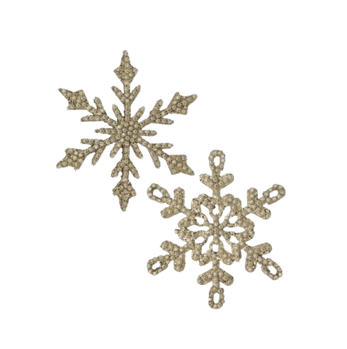 Jewel Beaded Snowflake Ornament