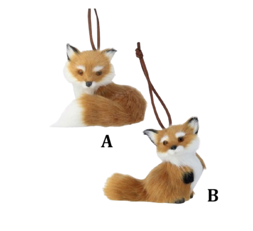 Furry Fox Ornament