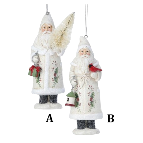 Santa with Berries Ornament