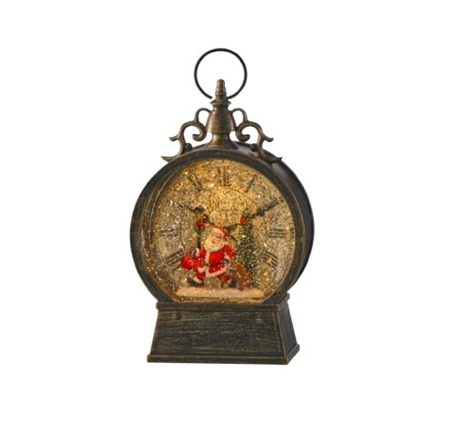 Santa 'Clock' Snow Globe