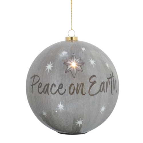 Paper Mache Holy Family Ornament